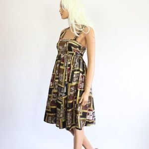 J Crew Collection Library Print Novelty Silk Dress